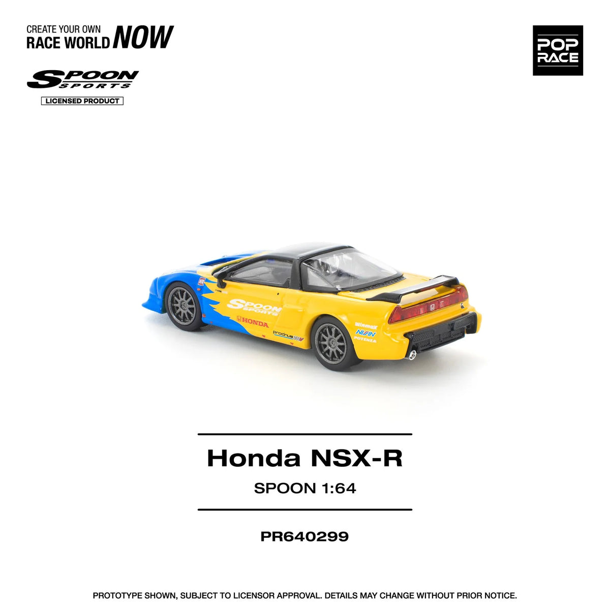 (Pre-Order) Pop Race 1:64 Honda NSX-R Spoon PR640299