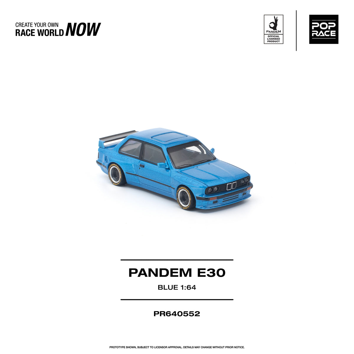 (Pre-Order) Pop Race 1:64 Pandem E30 – Blue PR640552