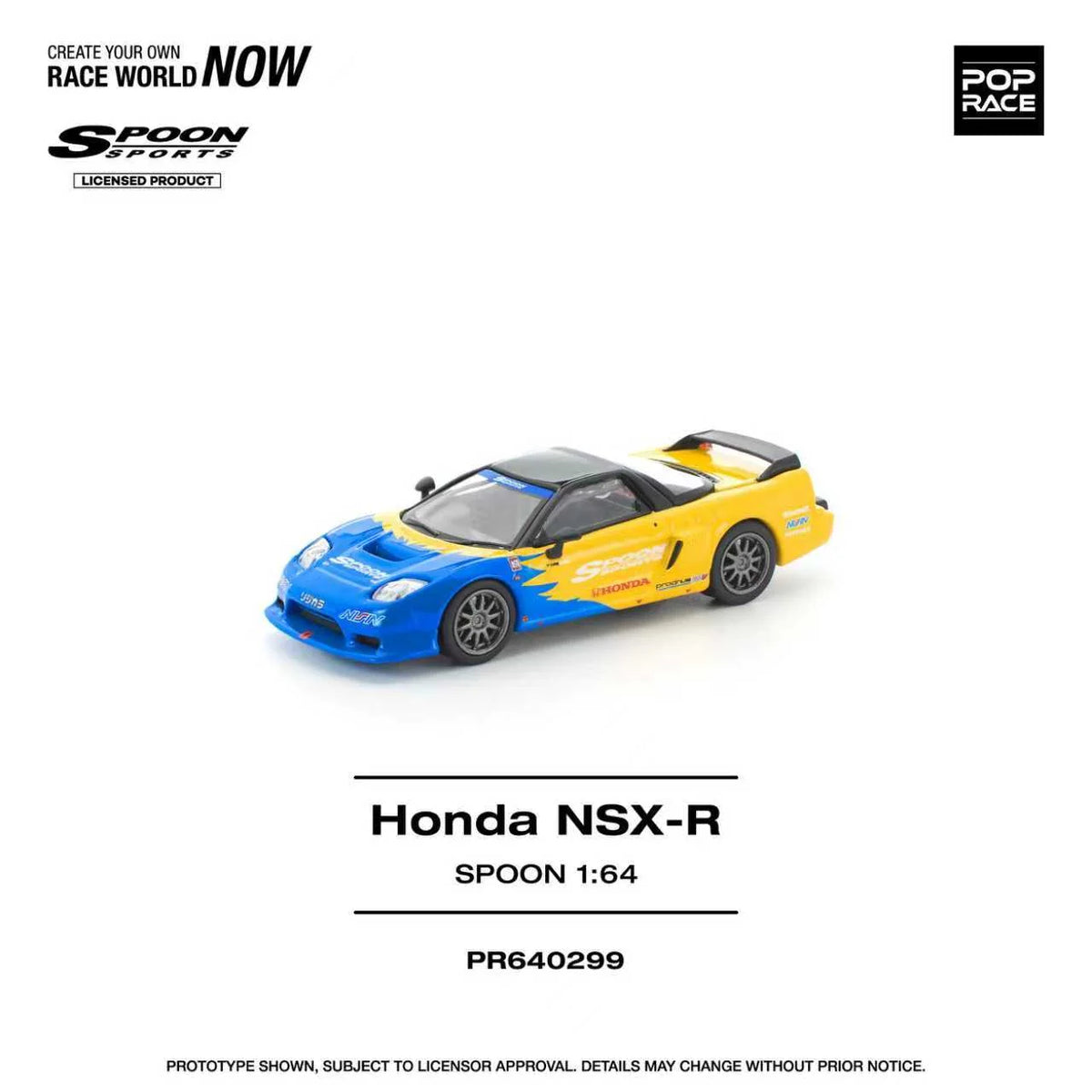 (Pre-Order) Pop Race 1:64 Honda NSX-R Spoon PR640299