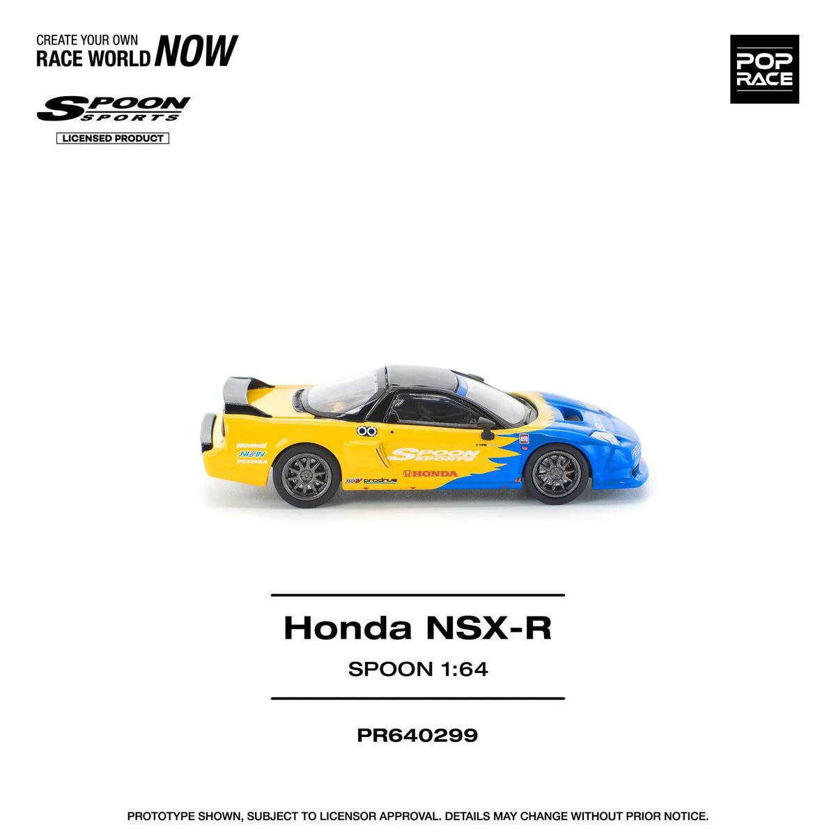 (Pre-Order) Pop Race 1:64 Honda NSX-R Spoon PR640299