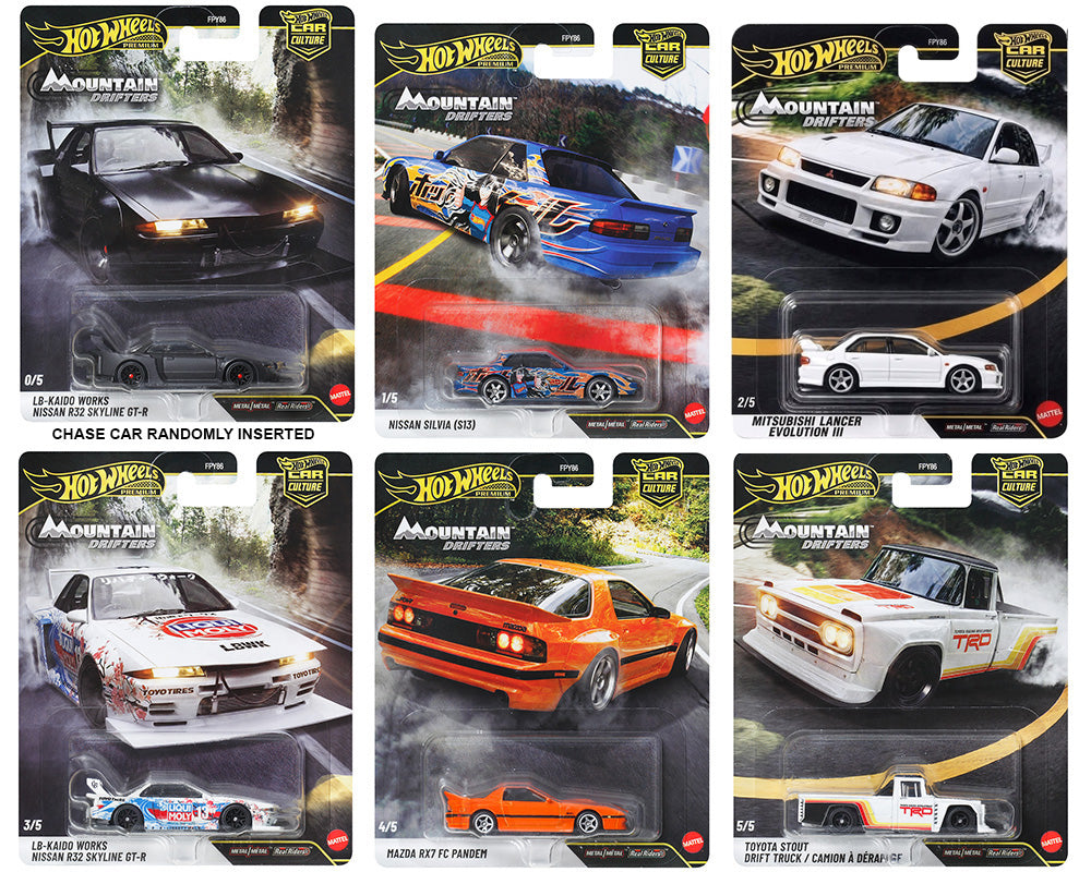 (Pre-Order) Hot Wheels 1:64 Car Culture 2027 A Release Mountain Drifters – 5-Car Set FPY86-962A
