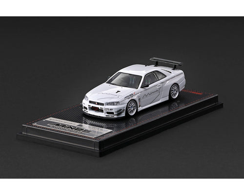 (Pre-Order) Ignition Model 1:64 Nissan Skyline GT-R Mine’s (R34) – White – Limited Edition IG4092