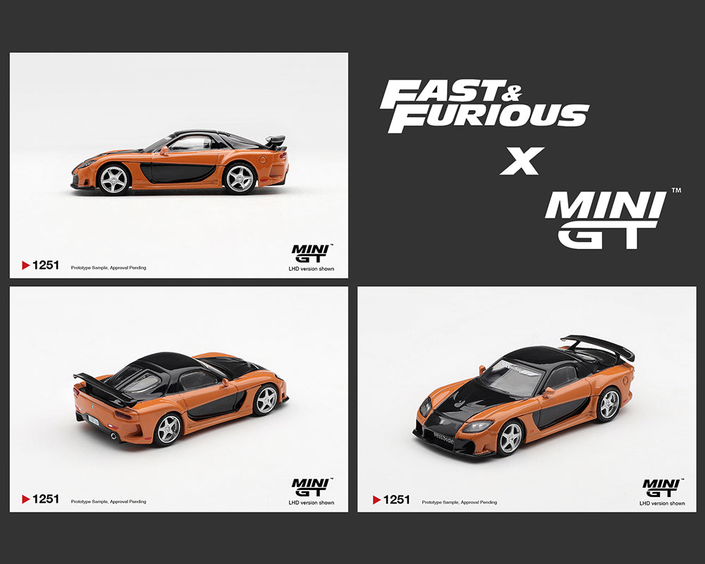 (Pre-Order) Mini GT 1:64 Mazda RX-7 VeilSide Fortune “The Fast and the Furious: Tokyo Drift” Han Seoul-Oh – Limited Edition MGT01251-BL