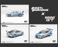 Mini GT 1:64 Nissan Skyline GT-R C-West 2 Fast 2 Furious Brian O'Conner MGT01252-BL diecast model car