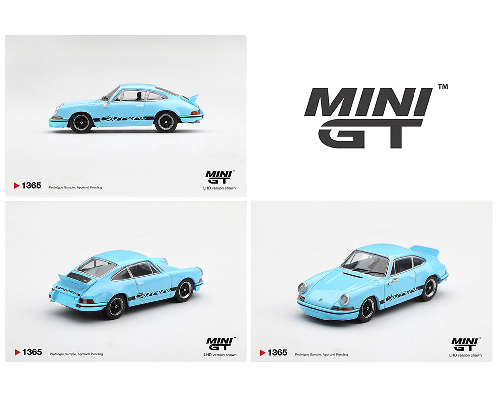 (Pre-Order) Mini GT 1:64 Porsche 911 Carrera RS 2.7 – Gulf Blue with Black – Limited Edition MGT01365-BL