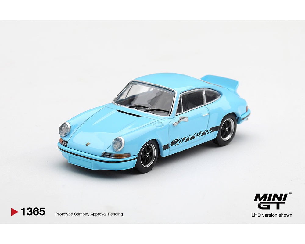 (Pre-Order) Mini GT 1:64 Porsche 911 Carrera RS 2.7 – Gulf Blue with Black – Limited Edition MGT01365-BL