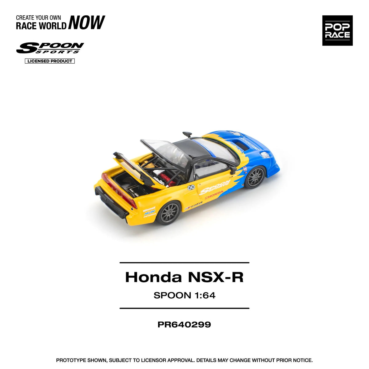 (Pre-Order) Pop Race 1:64 Honda NSX-R Spoon PR640299