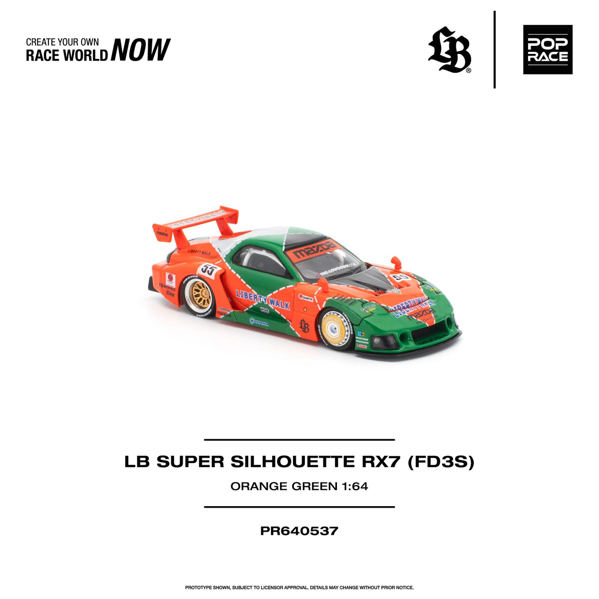 (Pre-Order) Pop Race 1:64 LB Super Silhouette RX-7 (FD3S) PR640537