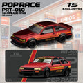(Pre-Order) Pop Race x TS Exclusives 1:64 RWB AE86 Vintage – Red Chrome PRT010